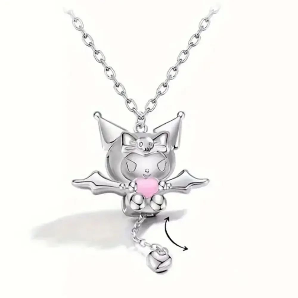 Hello Kitty Kuromi Silver Necklace